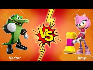 🌟 Sonic Dash 2: Sonic Boom Amy Rose 🆚 Vector - Gameplay Walkthrough - (iOS, Android) 🌟