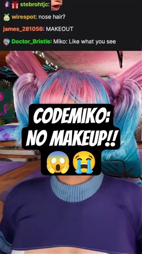 Shocking No Makeup Reveal | #codemiko on #Twitch