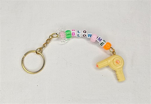 Barbie Yellow Blow Me Keychain OOAK Collectable - Etsy