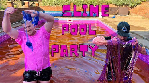 This looked fun until it got out of hand - We made a big slime pool