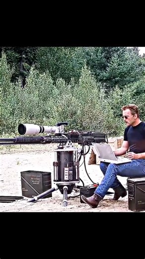 Movie 1 min on Instagram: "THE Jackal (1997) | Robotics Sniper Gun | 💀🔫 . . The video is a scene from the movie The Jackal (1997). Bruce Willis plays the character known as The Jackal, a ruthless, high-tech assassin. In this scene, he is testing a custom-built, remote-controlled heavy machine gun/sniper rifle which he controls with a modified laptop. Jack Black plays Ian Lamont, a gunsmith who is an unwilling accomplice to The Jackal, helping him build the weapon. He is the one targeted in the