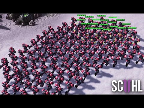 130+ MARINES In a Professional Starcraft 2 Match: Marinelord vs. Clem