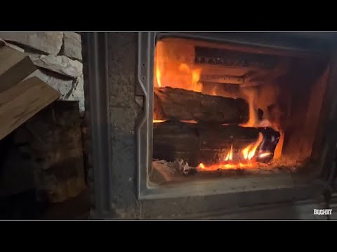 Wood stove burning tips. Log placement is important