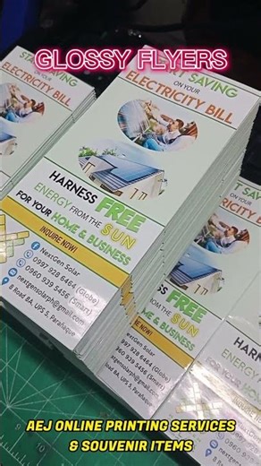 FLYERS / BROCHURES / LEAFLETS / PAMPHLET(REGULAR PAPER / GLOSSY PHOTO PAPER)