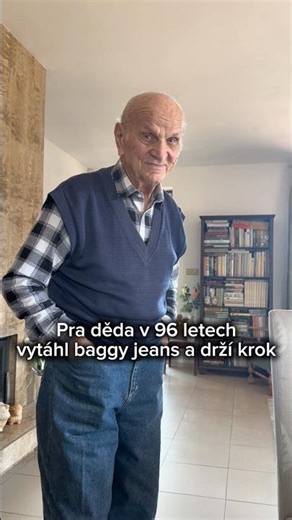 Děda v 96 letech nosí baggy jeans a drží módu! ❤️