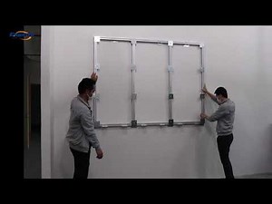 How to Install the Frame Structure of EagerLED Indoor Front Service LED Display onto the Wall?