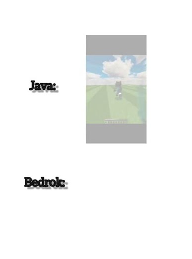 java vs bedrok