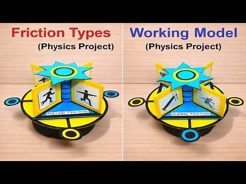 friction working model - physics project for science exhibition - diy - in simple steps | howtofunda