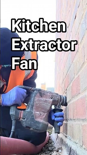 Kitchen Extractor fan installation tough work. #kitchen #extractorfan #home