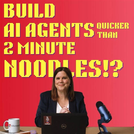 Microsoft ANZ | “I’m building it and testing it before my noodles are ready!” 🍜 Watch as Copilot pro Lisa Crosbie creates a working AI agent in under 2... | Instagram