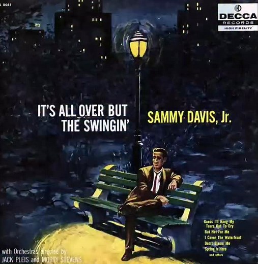 On this day in 1957, Sammy released his eighth album with Decca Records, It’s All Over But The Swingin’! It’s one of our favorite covers – and the perfect listen for a rainy day. #sammydavisjr #onthisday #sammycentennial #music #ratpack | Sammy Davis Jr.