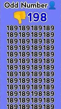 Challenge to find Number 👥👉 198 || #quiz #trendingshorts​ #puzzle​ #subscribers​