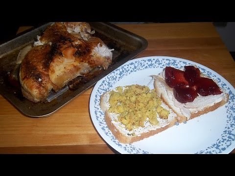 Turkey Breast-Cooked in the Toaster Oven and Made into a Sandwich