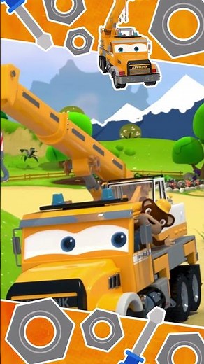 🚧✨Build Crane Truck 🚚 Construction Fun for Kids! 🏗️👷‍♂️ #appmink #nurseryrhymes #kidssong
