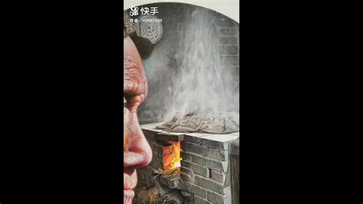 Painting A Realistic Portrait Of An Elderly Woman With Wrinkled Grace