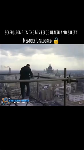 Scaffolding in the 60s befoe health and safety Memory Unlocked 🔓 #nostalgia #scaffolding #60s #healthandsafetyatwork #memories #workman #shocking | Nostalgia Wizard