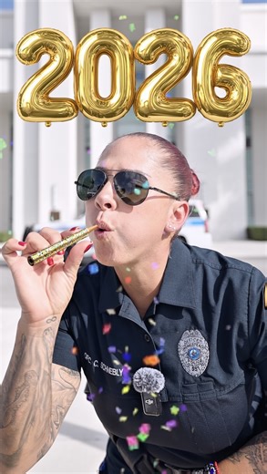 Happy New Year! From the City of Homestead Police Department 🥳 #TeamHomestead #HomesteadPD #2026 | City of Homestead Police Department