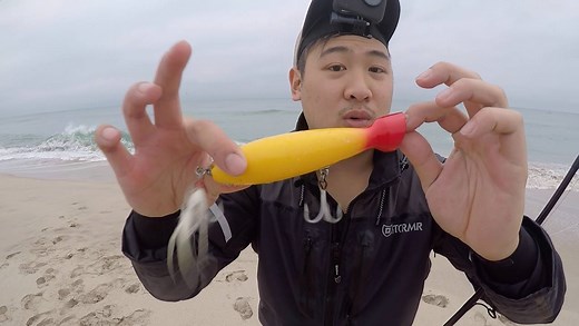 To anyone who hasnt tried topwater plugging on the beach before... Holy crap you gotta try it... nonstop action for an hour at a time! Learn how to start plugging here https://goo.gl/agvQIv | Hey Skipper Fishing