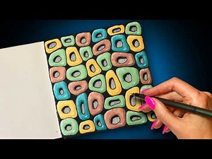 Create a Colorful 3D Zendoodle Illusion 🌈 Easy Pattern Art