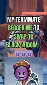TEAM BEGS ME TO SWAP TO BLACK WIDOW??? 😈😈😈 #marvelrivals #blackwidow #swap #highlights #sheknows