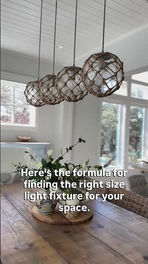 This one trick determines the perfect light fixture size #HomeImprovement #DIY #Design