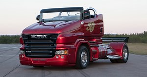 We're not sure it gets more iconic than this - Svempa's Red Pearl. This custom-built T 500 has the power of a twin-turbocharged 16-litre V8 engine producing 1,000 horsepower. And can sprint from 0-60mph in a matter of seconds. What a truck! | Scania UK