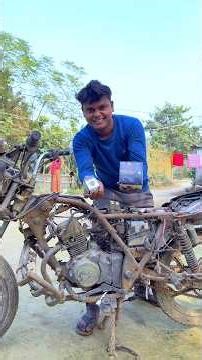 making homemade generator+ bike engine ￼#shots #project #experiment #sujanexperiment