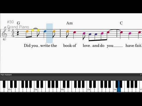 American Pie by Don McLean - Easy piano tutorials with leadsheet and chords