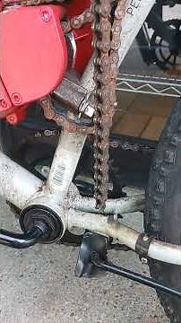 motorized bicycle chain Tensioner issues using a 420 chain master link on smaller chain