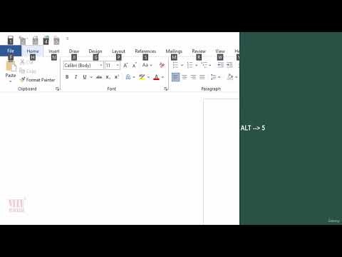 1 Interface of MS Word Document