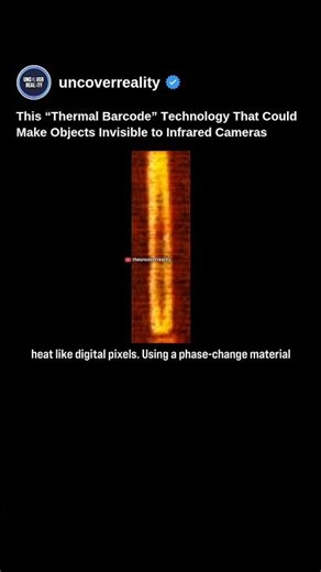 New Thermal Barcode Technology Could Make Objects Invisible To Infrared Cameras 😱 #tech #shorts