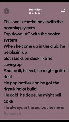 Nicki Minaj Super Bass Lyrics Compilation