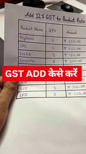 5.3K views · 34 reactions | ADD GST NUMBER . . . . . . . . #excel #microsoft #microsoftexcel #office #exceltips #word #powerpoint #data #msexcel #powerbi #dataanalytics #business #datascience #exceltraining #microsoftoffice #exceltricks #windows #accounting #python #trending #reelitfeelit | of_success_and_ | Facebook