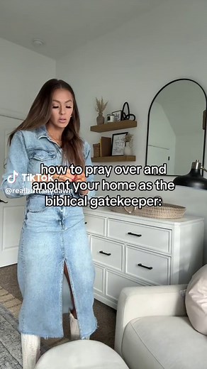anointing your home is less about the oil… and more about the act of faith. now is the hour to stand up and take back rightful territory. as the gatekeepers of our home, we choose what we allow in and what gets to stay. there is power in the Name of Jesus. 🔥⚔️ #fyp #spiritualwarfare #christian #tiktok #home #wife