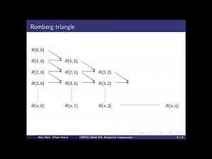 iv. Numerical Integration: Romberg Integration