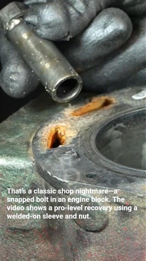 The Best Way to Remove a Snapped Bolt!
