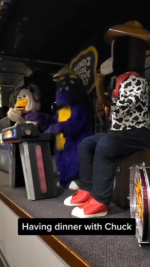 Invasion of Chuck E Cheese by Cavity Sam and Ronald McDonald
