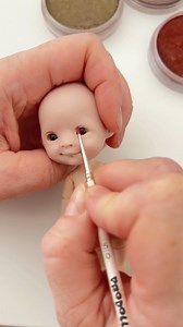 This little face was sculpted by me — now it’s time to bring her to life with paint ✨I’m Alex Berg, and I create OOAK dolls completely from scratch — from clay to final gaze.#alexbergdoll #dollfaceup #DollPainting #ooakdollartist #CustomDoll #PolymerClayDoll #HandmadeDoll #DollArt #OB11 #minidolls #ooakdoll #PolymerClay | Alex Berg artist