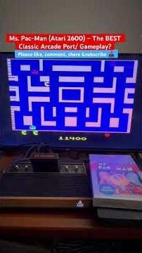 Ms. Pac-Man (Atari 2600) – The BEST Classic Arcade Port/ Gameplay? 🕹️😎 #retrogaming #atari