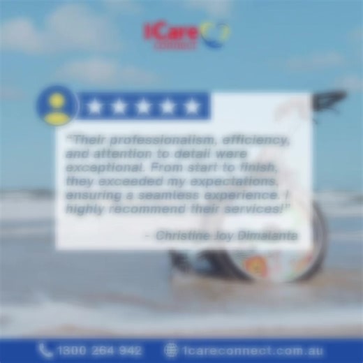 5-star care, trusted by the people we support ⭐⭐⭐⭐⭐ From professionalism to genuine attention to detail, we’re proud to deliver care that exceeds expectations—every time 💛 #5StarCare #1CareConnect #ClientTestimonial #TrustedCare #NDISProvider