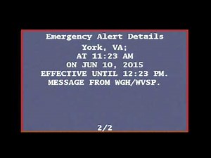 Did anyone hear this odd EAS on Wed. June 10, 2015 when The View was on WVEC/13NewsNow?