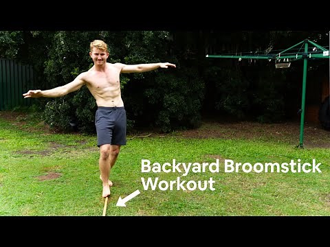 Broomstick Fitness - 10-minute full body bodyweight workout with a broomstick