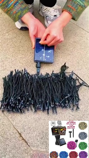 10 Meter Solar Powered Christmas Lights – Waterproof LED String