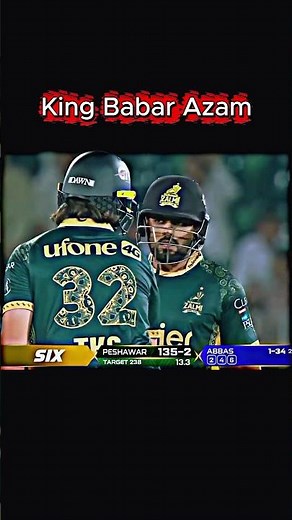 Babar Azam Massive Six! | King Babar Azam Power Hitting | Latest Cricket Short Video