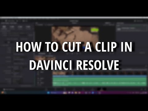 How to CUT / Split a Clip on Davinci Resolve SHORTCUT