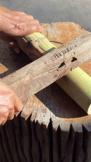 Khao Lam is a traditional Thai snack made of sweet sticky rice and coconut milk.