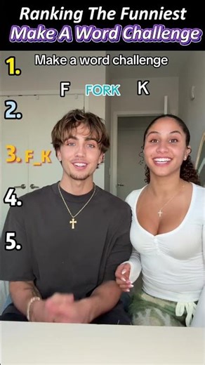 Ranking The Funniest Make A Word Challenge Moments 😂 #shorts #makeaword #challenge #trending #viral