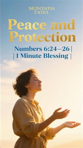 Gods Protection and Peace Over Your Life | Numbers 6:24–26 | 1 Minute Prayer of Blessing #motivation
