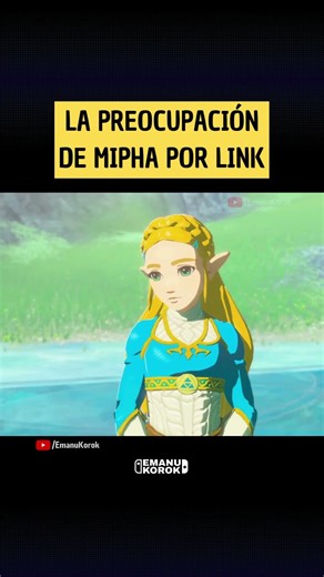 Mipha's reaction upon hearing about Link 🥺💧