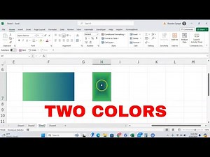 How to Have Two Colors in One Cell in Microsoft Excel! Gradient Color! #msexcel #tutorial #howto